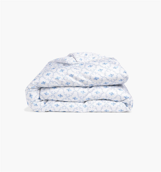Trellis Brushed‑Cotton Duvet Cover