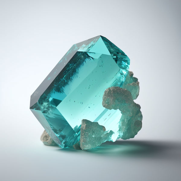 This is an aquamarine crystal.