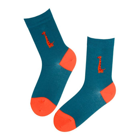 Giraffe-patterned socks