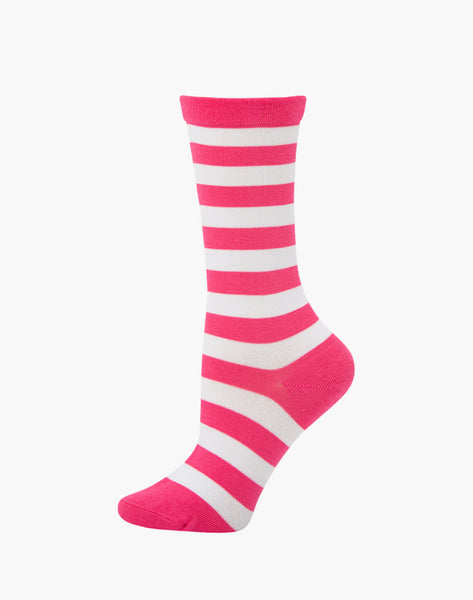 Different white-striped socks