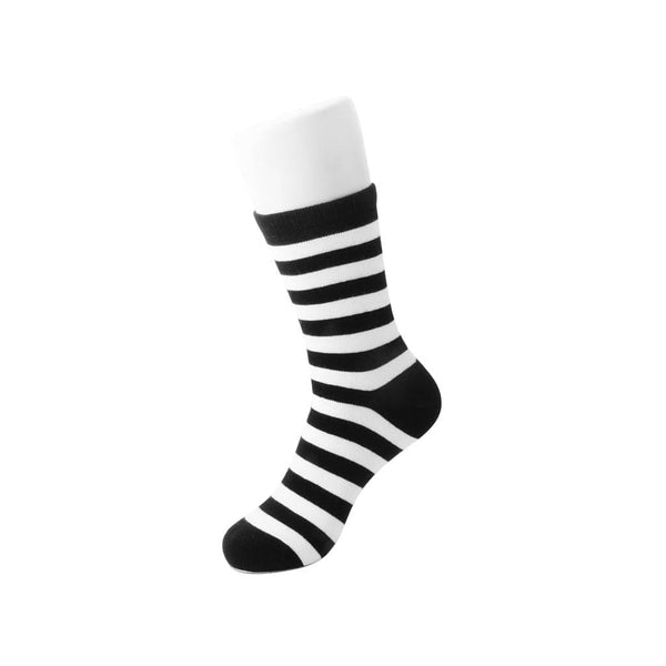 Different white-striped socks