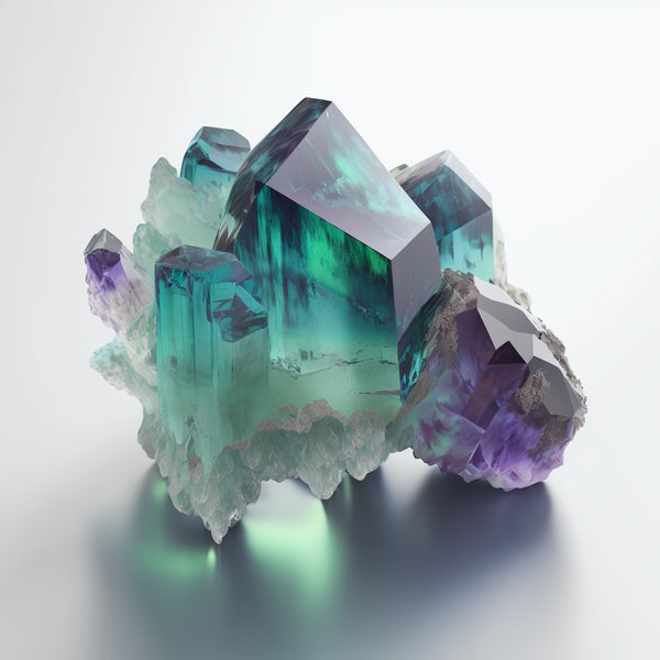 This is a fluorite crystal.