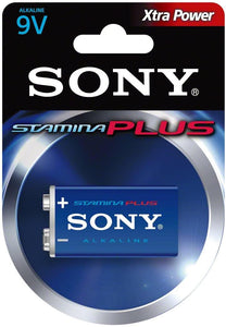 SONY Stamina Plus Alkaline Batteries (9V, Single)