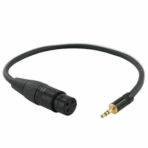 JJC CABLE-XLR2MSM Cable Adapter for DSLR Camera microphone audio recording input